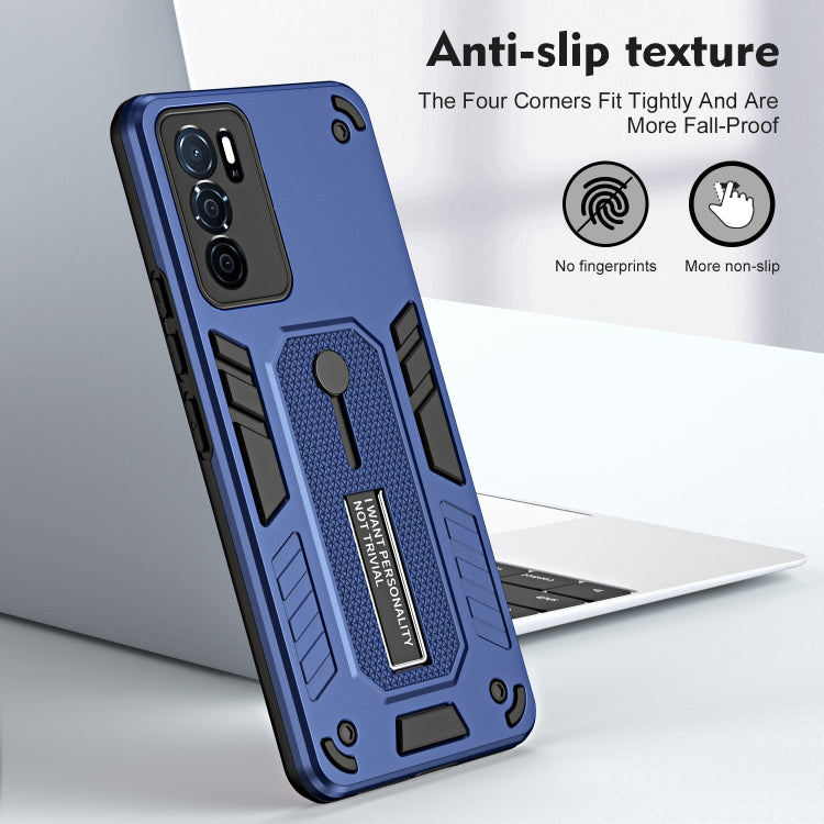 For OPPO A16 Variety Brave Armor Finger Loop Holder Phone Case