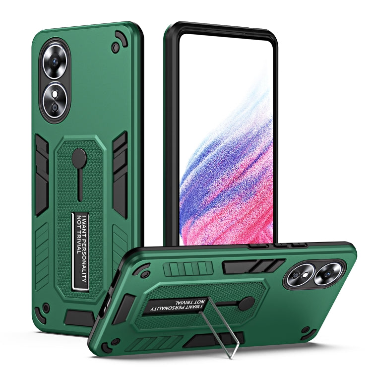 For OPPO A17 4G / A17k Variety Brave Armor Finger Loop Holder Phone Case