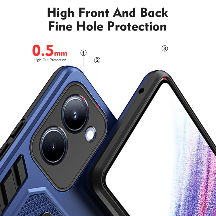 For Realme 10 4G Variety Brave Armor Finger Loop Holder Phone Case