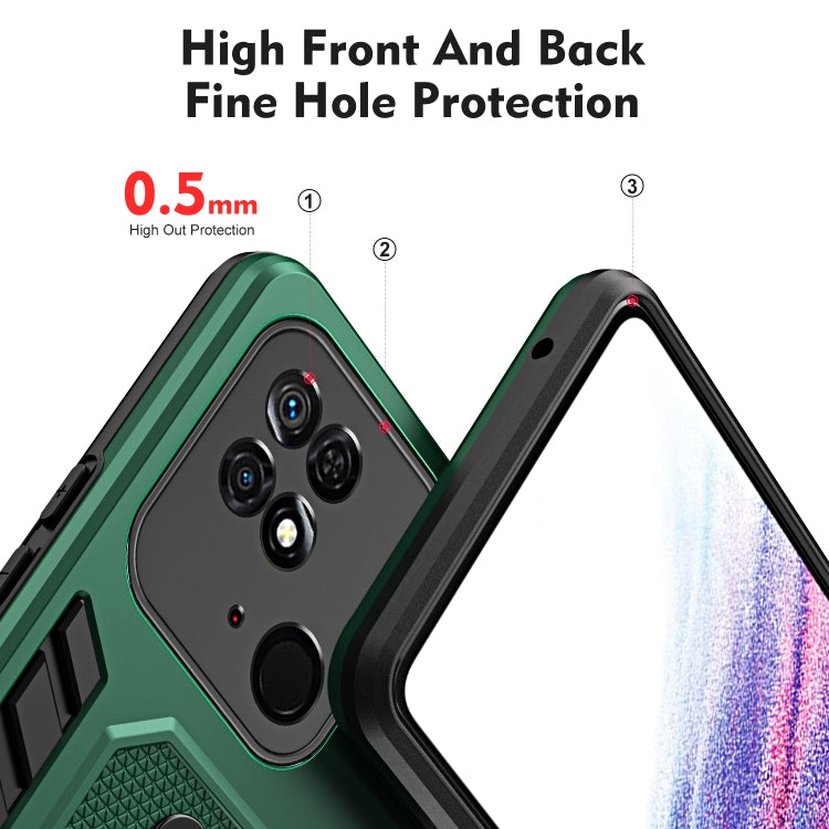 For Xiaomi Redmi 10C Variety Brave Armor Finger Loop Holder Phone Case
