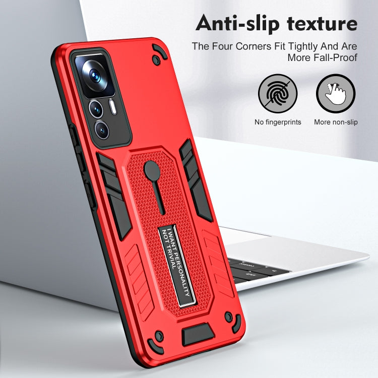 For Xiaomi 12T / 12T Pro Variety Brave Armor Finger Loop Holder Phone Case