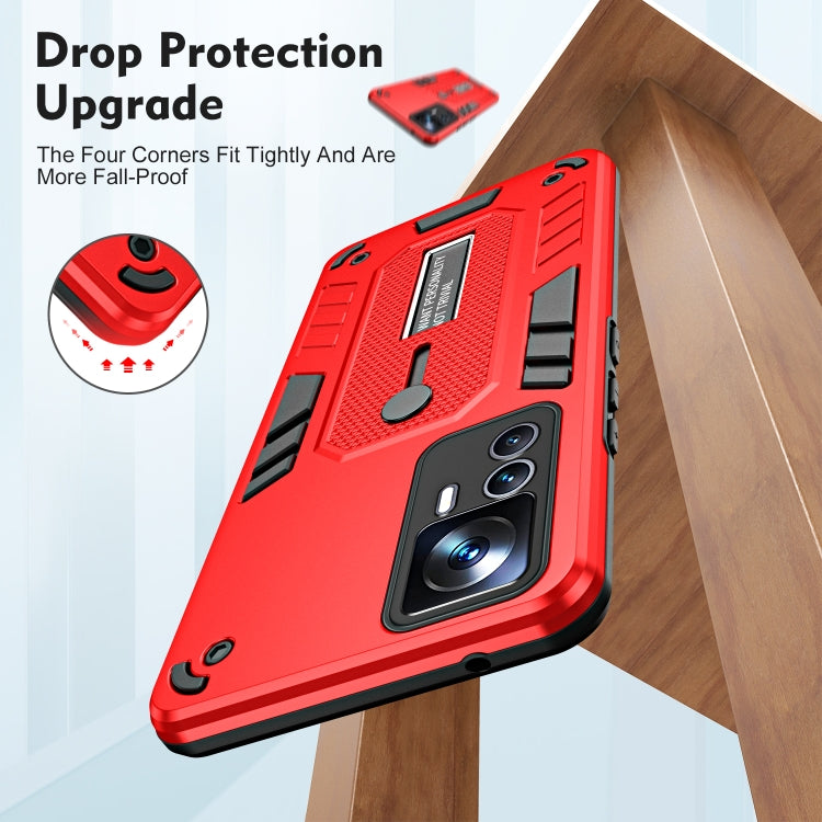 For Xiaomi 12T / 12T Pro Variety Brave Armor Finger Loop Holder Phone Case