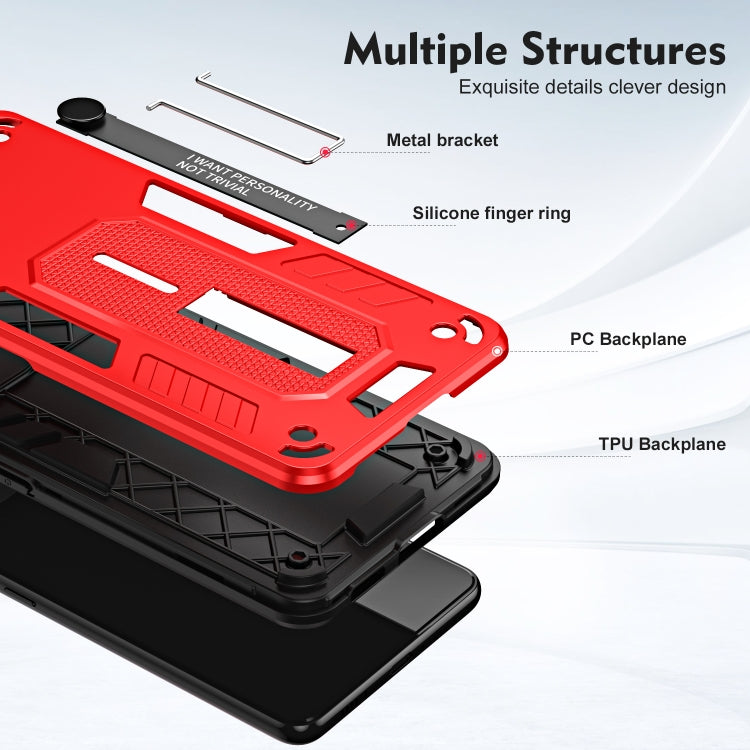 For Xiaomi 12T / 12T Pro Variety Brave Armor Finger Loop Holder Phone Case