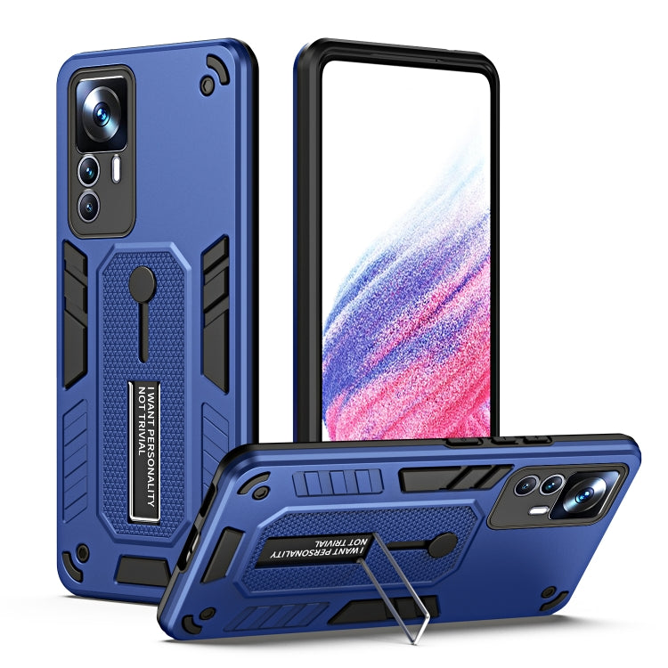 For Xiaomi 12T / 12T Pro Variety Brave Armor Finger Loop Holder Phone Case
