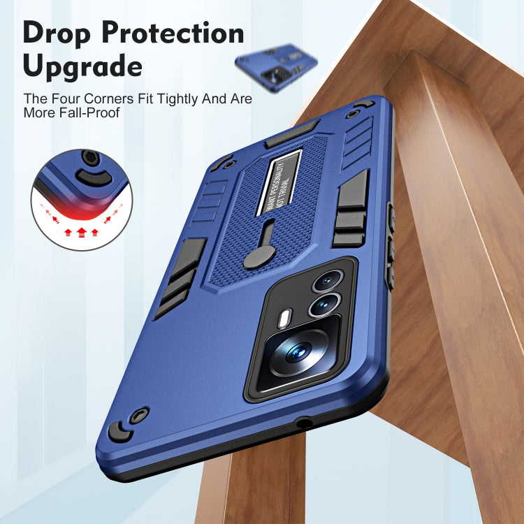 For Xiaomi 12T / 12T Pro Variety Brave Armor Finger Loop Holder Phone Case