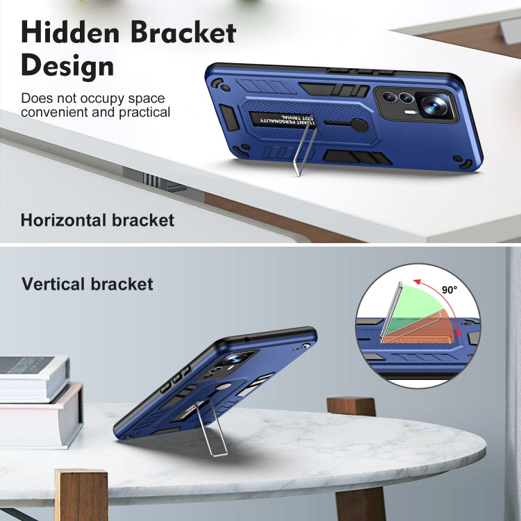 For Xiaomi 12T / 12T Pro Variety Brave Armor Finger Loop Holder Phone Case