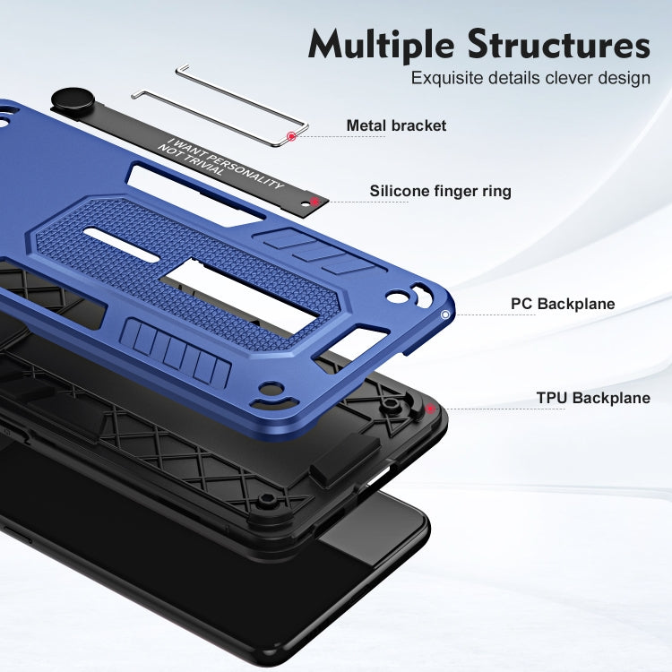 For Xiaomi 12T / 12T Pro Variety Brave Armor Finger Loop Holder Phone Case