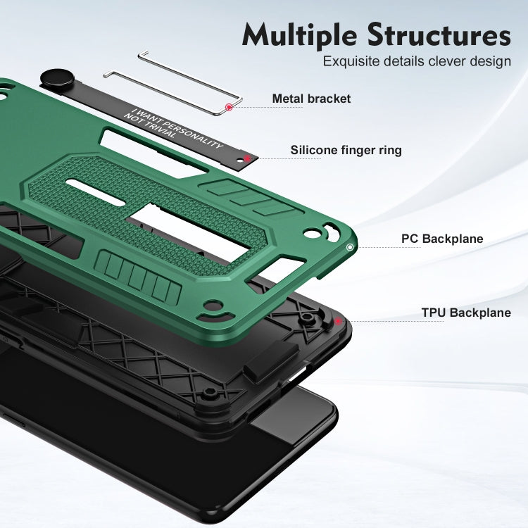 For Xiaomi 12T / 12T Pro Variety Brave Armor Finger Loop Holder Phone Case
