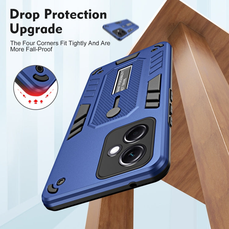 For Xiaomi Redmi Note 12 5G / Poco X5 Variety Brave Armor Finger Loop Holder Phone Case