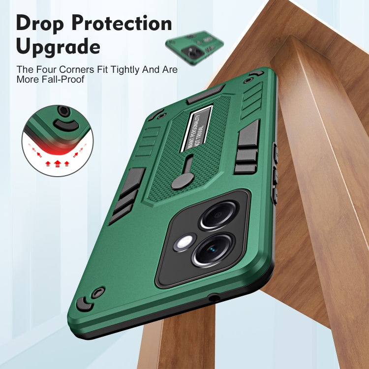For Xiaomi Redmi Note 12 5G / Poco X5 Variety Brave Armor Finger Loop Holder Phone Case