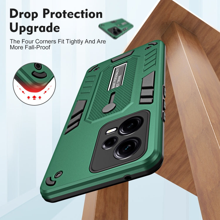 For Xiaomi Redmi Note 12 Pro+ 5G Variety Brave Armor Finger Loop Holder Phone Case