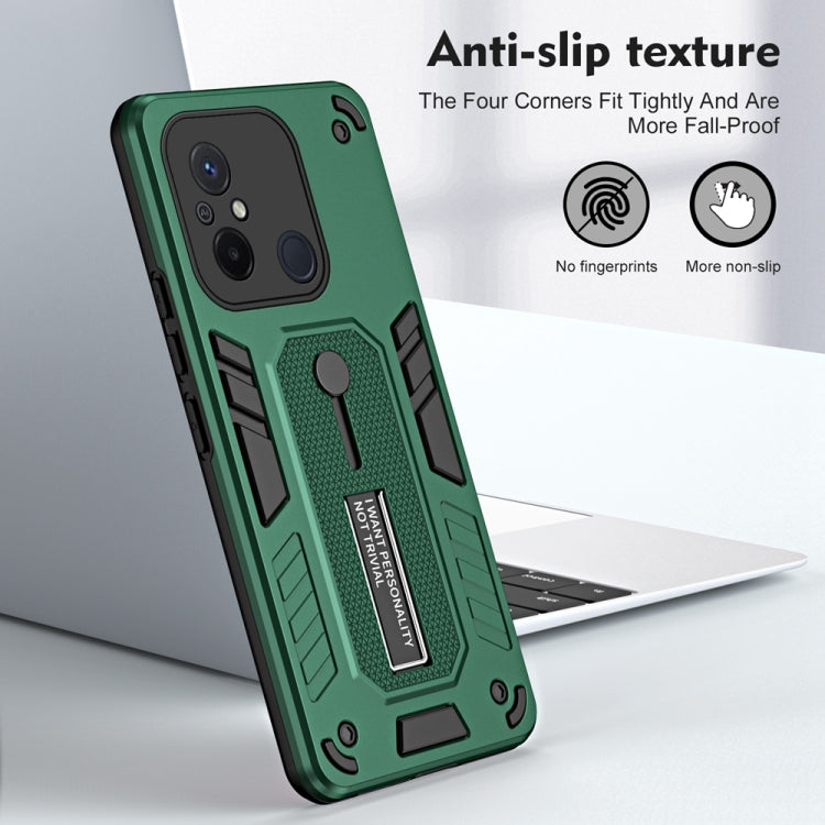 For Xiaomi Redmi 12C / Poco C55 Variety Brave Armor Finger Loop Holder Phone Case