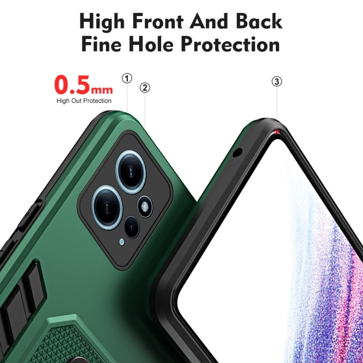 For Xiaomi Redmi Note 12 4G Global Variety Brave Armor Finger Loop Holder Phone Case