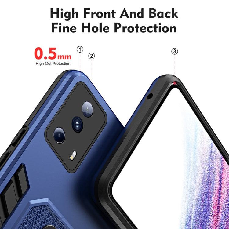 For Xiaomi 13 Lite 2023 / Civi 2 Variety Brave Armor Finger Loop Holder Phone Case