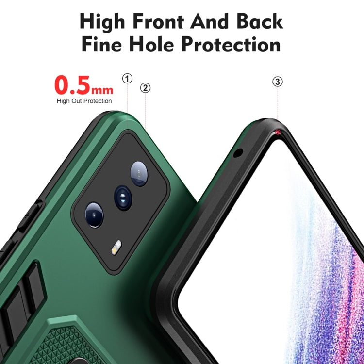 For Xiaomi 13 Lite 2023 / Civi 2 Variety Brave Armor Finger Loop Holder Phone Case