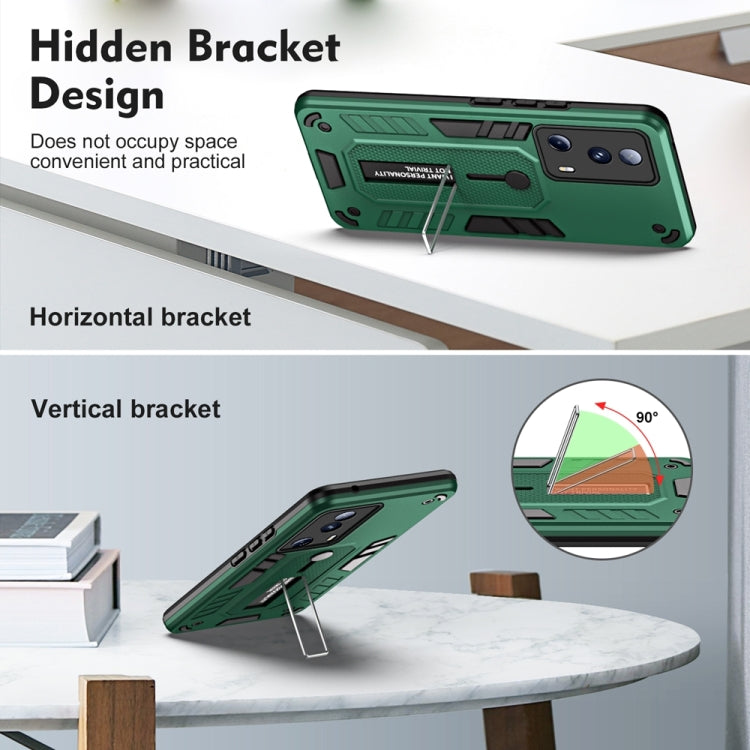 For Xiaomi 13 Lite 2023 / Civi 2 Variety Brave Armor Finger Loop Holder Phone Case