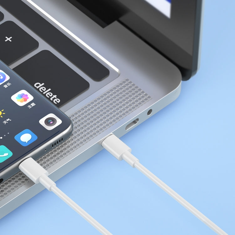 WIWU G103 Youpin Series PD 60W USB-C/Type-C to USB-C/Type-C Fast Charge Data Cable, Length: 1.2m(White)