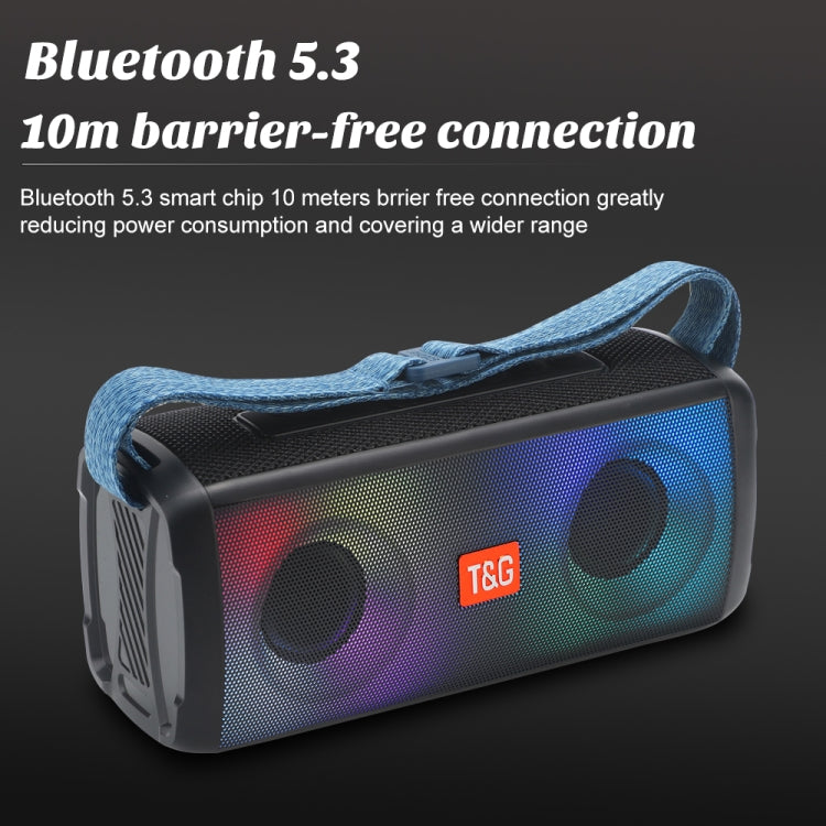 T&G TG345 Portable Outdoor Color LED Wireless Bluetooth Speaker