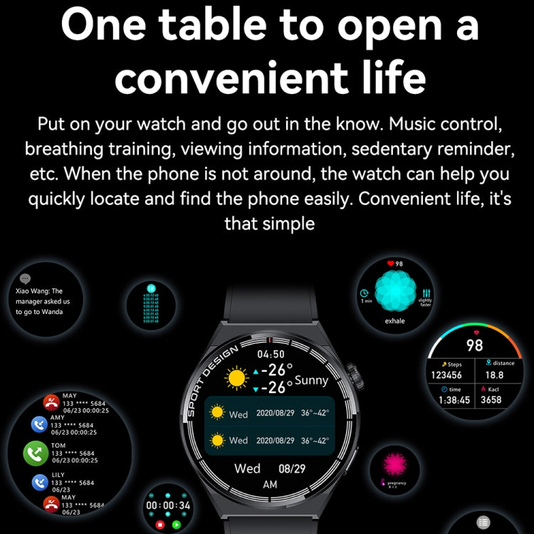 HDT 3 Max 1.6 inch Steel Band IP67 Waterproof Smart Watch Support Bluetooth Call / NFC