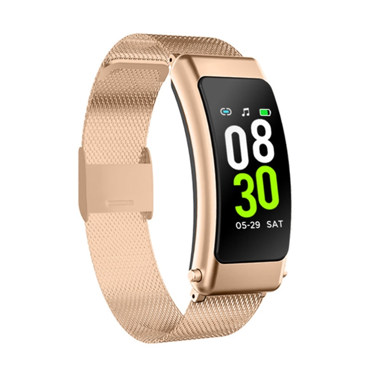 K30 0.96 inch Steel Band Earphone Detachable Life Waterproof Smart Watch Support Bluetooth Call