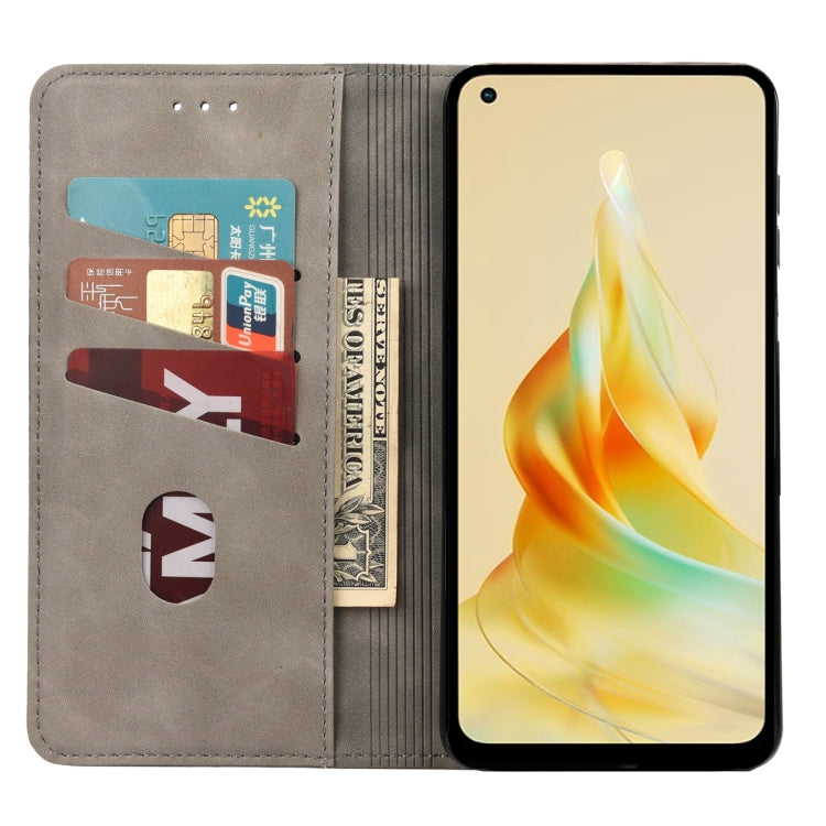 For OPPO Reno8 T 4G Skin Feel Splicing Leather Phone Case