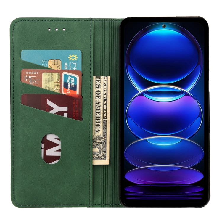 For Xiaomi Redmi Note 12 5G Global / Poco X5 5G Skin Feel Splicing Leather Phone Case