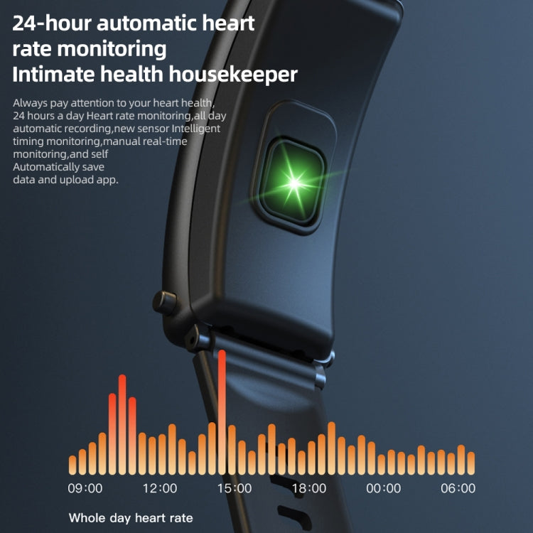 K30 0.96 inch Silicone Band Earphone Detachable Life Waterproof Smart Watch Support Bluetooth Call