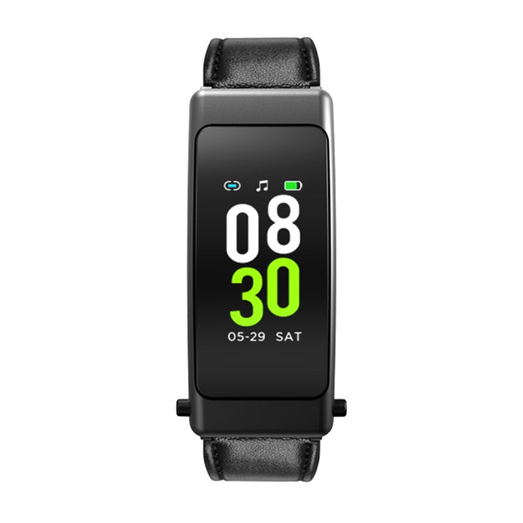 K30 0.96 inch Leather Band Earphone Detachable Life Waterproof Smart Watch Support Bluetooth Call