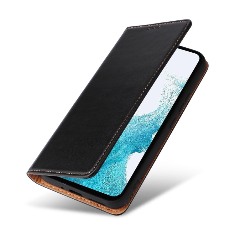 For Samsung Galaxy A54 5G Fierre Shann PU Genuine Leather Texture Leather Phone Case