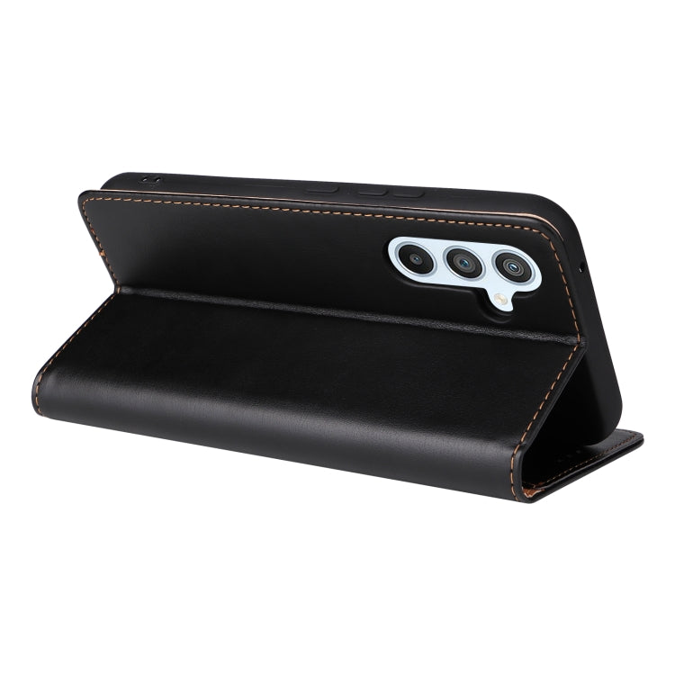 For Samsung Galaxy A54 5G Fierre Shann PU Genuine Leather Texture Leather Phone Case