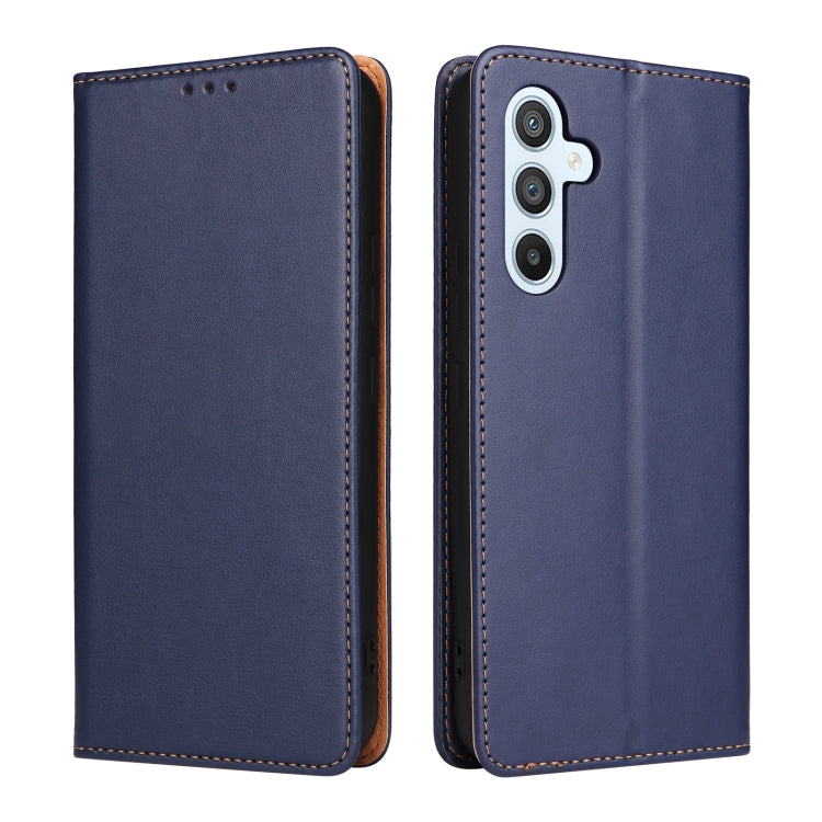 For Samsung Galaxy A54 5G Fierre Shann PU Genuine Leather Texture Leather Phone Case