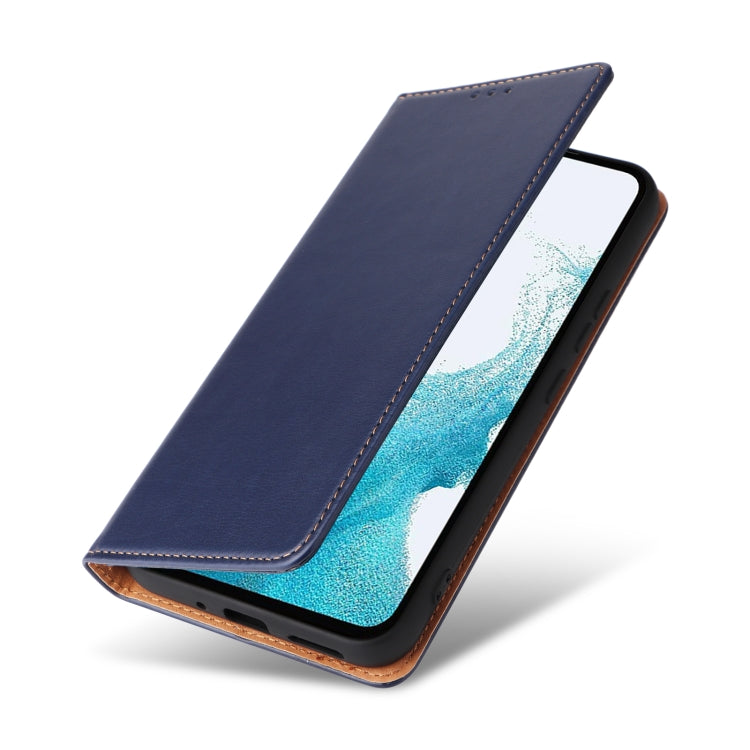 For Samsung Galaxy A54 5G Fierre Shann PU Genuine Leather Texture Leather Phone Case