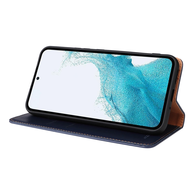 For Samsung Galaxy A54 5G Fierre Shann PU Genuine Leather Texture Leather Phone Case