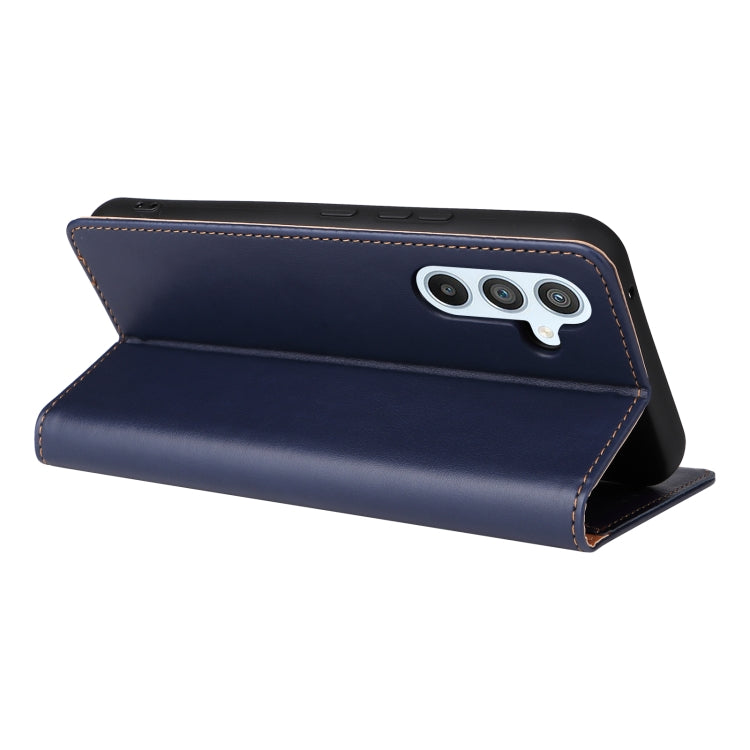 For Samsung Galaxy A54 5G Fierre Shann PU Genuine Leather Texture Leather Phone Case
