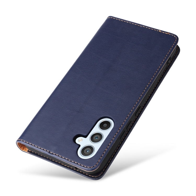 For Samsung Galaxy A54 5G Fierre Shann PU Genuine Leather Texture Leather Phone Case