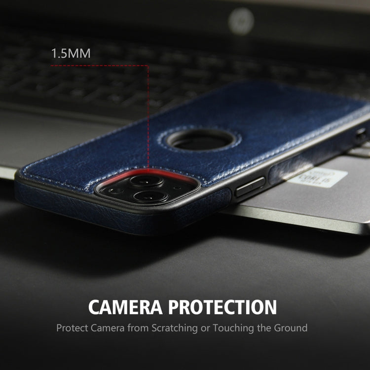 For iPhone 14 Pro Max Leather Texture Stitching Phone Case