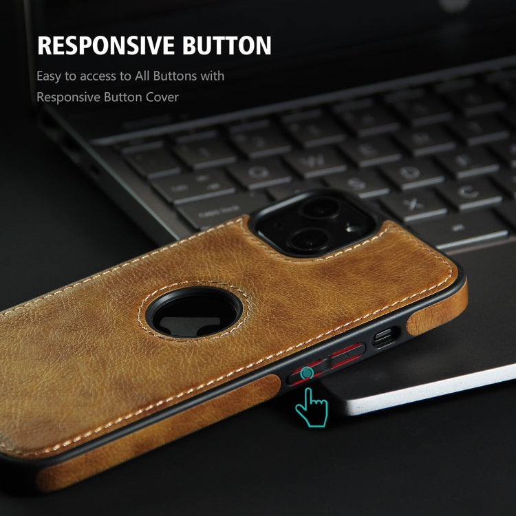 For iPhone 14 Pro Max Leather Texture Stitching Phone Case