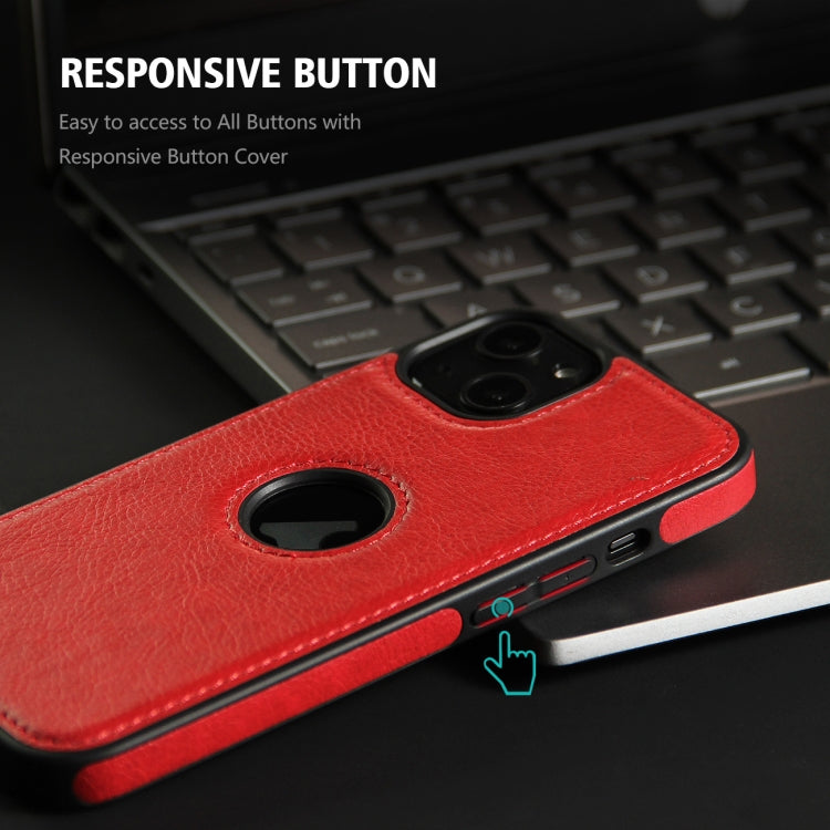 For iPhone 14 Pro Leather Texture Stitching Phone Case