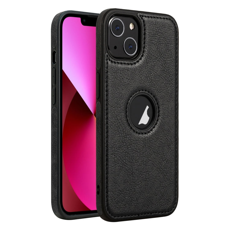 For iPhone 13 Leather Texture Stitching Phone Case