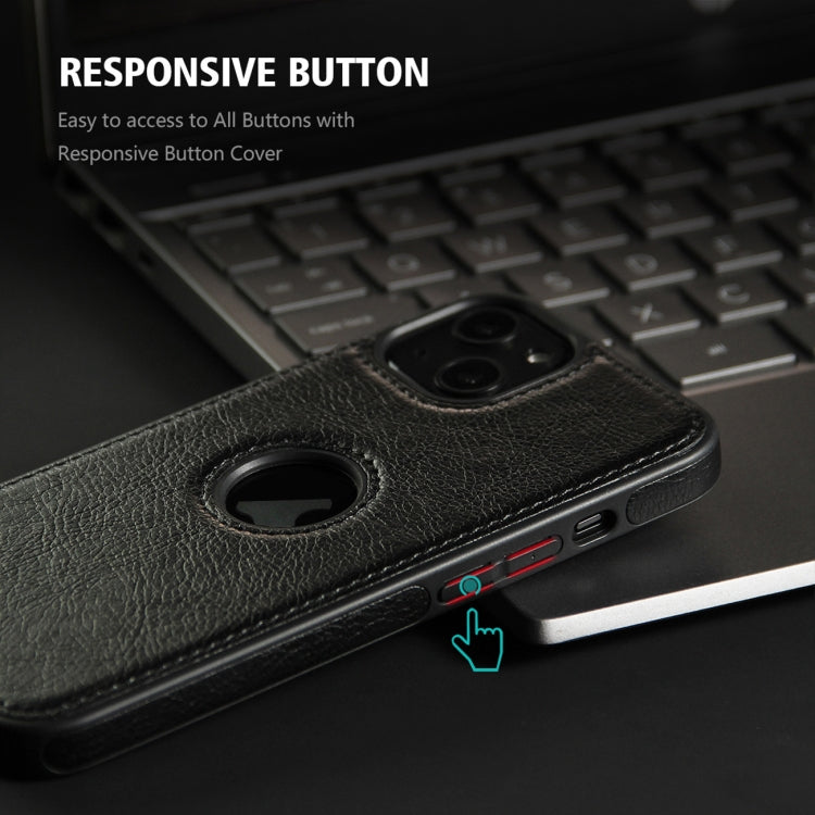 For iPhone 13 Leather Texture Stitching Phone Case