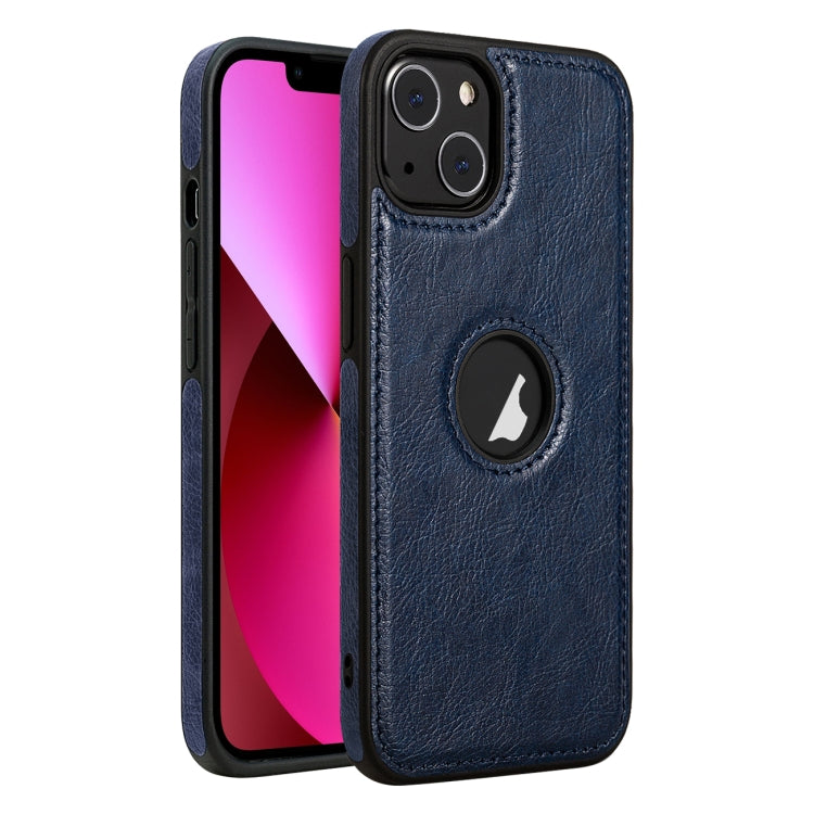 For iPhone 13 Leather Texture Stitching Phone Case