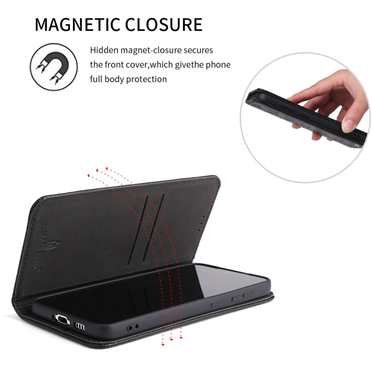 For Samsung Galaxy S23+ 5G Fierre Shann Crocodile Texture Magnetic Genuine Leather Phone Case
