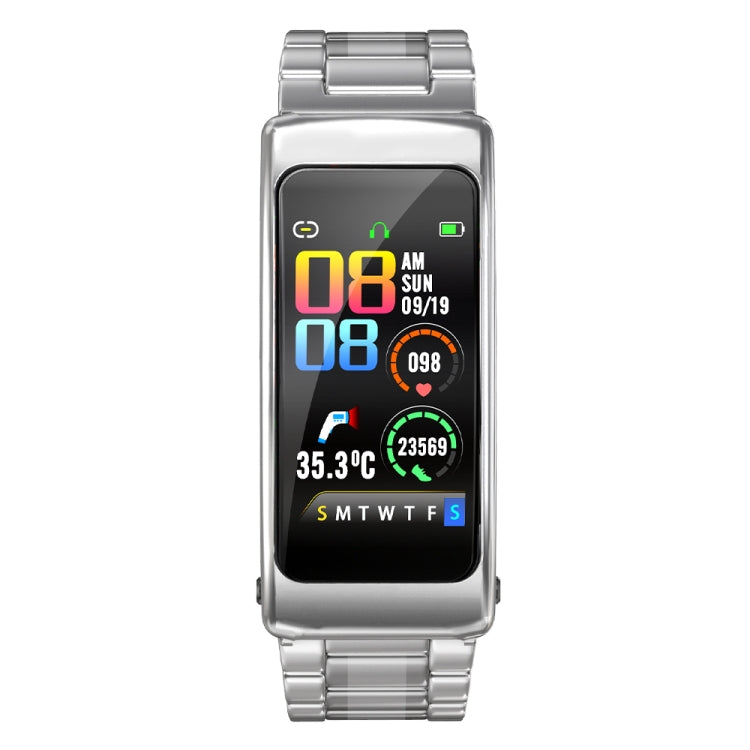 K20 1.14 inch Steel Band Earphone Detachable Life Waterproof Smart Watch Support Bluetooth Call