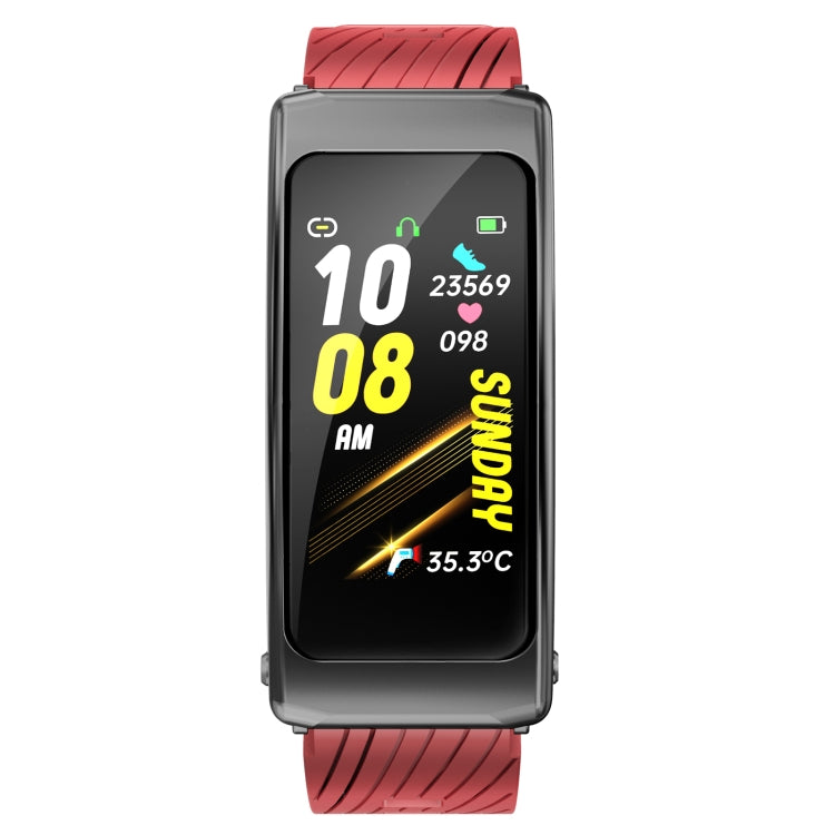 K20 1.14 inch Silicone Band Earphone Detachable Life Waterproof Smart Watch Support Bluetooth Call