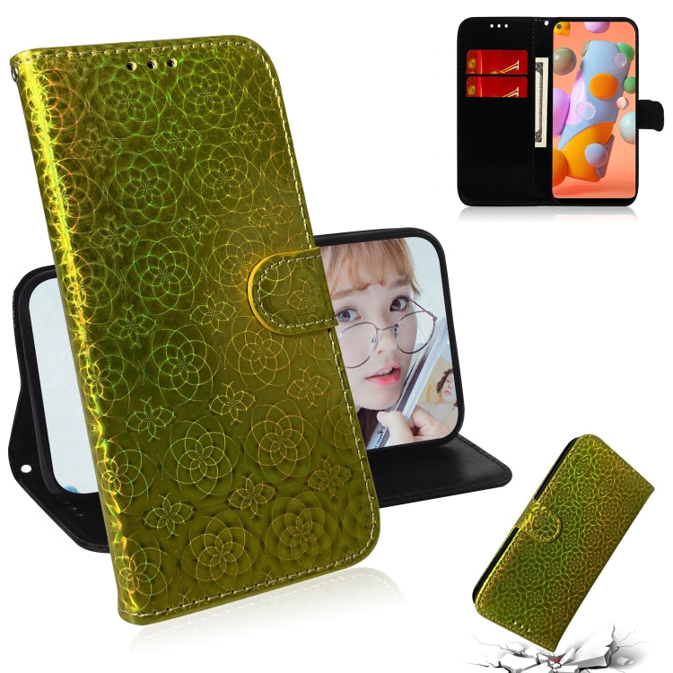 For Galaxy A11 & M11 Solid Color Colorful Magnetic Buckle Horizontal Flip PU Leather Case with Holder & Card Slots & Wallet & Lanyard
