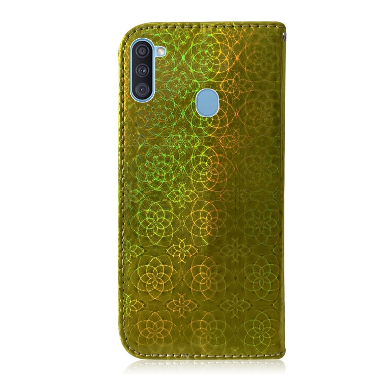 For Galaxy A11 & M11 Solid Color Colorful Magnetic Buckle Horizontal Flip PU Leather Case with Holder & Card Slots & Wallet & Lanyard