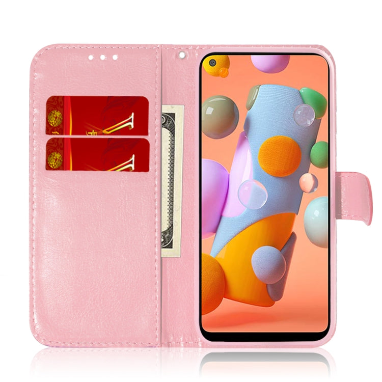 For Galaxy A11 & M11 Solid Color Colorful Magnetic Buckle Horizontal Flip PU Leather Case with Holder & Card Slots & Wallet & Lanyard