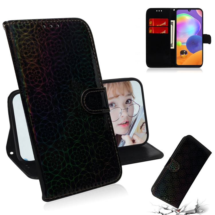 For Galaxy A31 Solid Color Colorful Magnetic Buckle Horizontal Flip PU Leather Case with Holder & Card Slots & Wallet & Lanyard