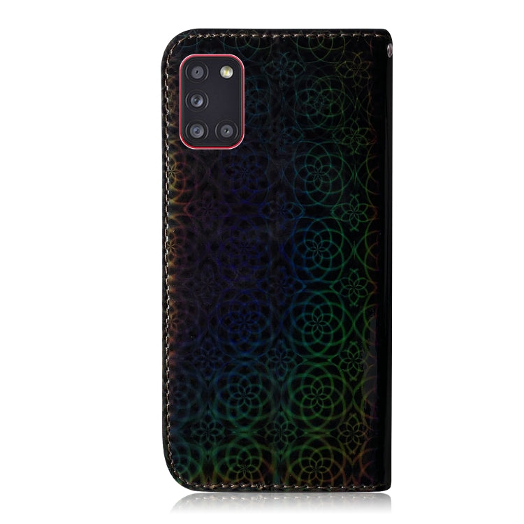 For Galaxy A31 Solid Color Colorful Magnetic Buckle Horizontal Flip PU Leather Case with Holder & Card Slots & Wallet & Lanyard