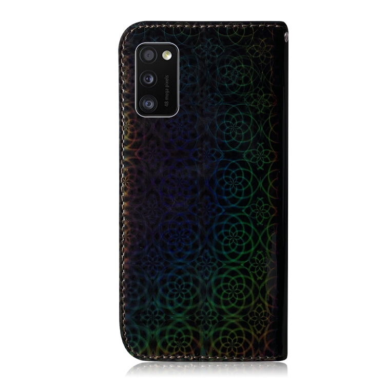 For Galaxy A41 Solid Color Colorful Magnetic Buckle Horizontal Flip PU Leather Case with Holder & Card Slots & Wallet & Lanyard